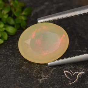 9,17 ctw natürlicher Mehrfarbig Opal, Oval, Lichtdurchlässig