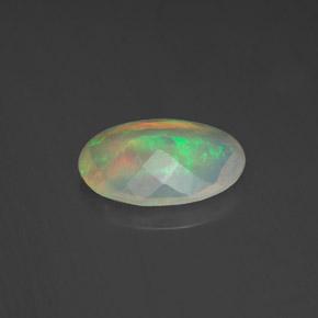 1,06 ctw natürlicher mehrfarbiger Opal, Transparent, Transparent / Lichtdurchlässig