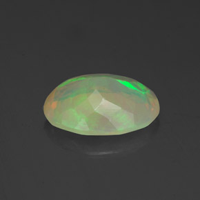 1,36 ctw natürlicher mehrfarbiger Opal, Transparent, Transparent / Lichtdurchlässig