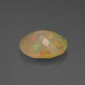 2,16 ctw natürlicher mehrfarbiger Opal, Transparent, Transparent / Lichtdurchlässig
