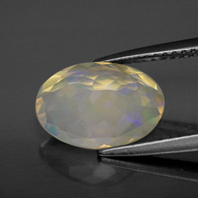 1,78 ctw natürlicher mehrfarbiger Opal, Oval Schliff, Transparent