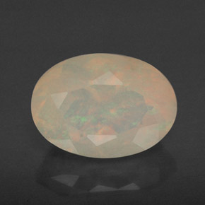 1,86 ctw natürlicher mehrfarbiger Opal, Transparent, Transparent / Lichtdurchlässig