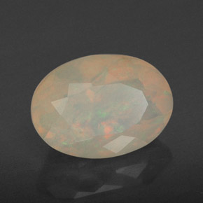 1,86 ctw natürlicher mehrfarbiger Opal, Transparent, Transparent / Lichtdurchlässig