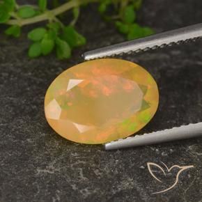 9,17 ctw natürlicher Mehrfarbig Opal, Oval, Lichtdurchlässig