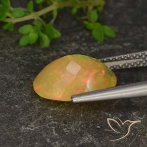 9,17 ctw natürlicher Mehrfarbig Opal, Oval, Lichtdurchlässig