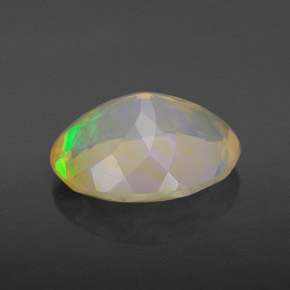 2,34 ctw natürlicher mehrfarbiger Opal, Transparent, Transparent / Lichtdurchlässig