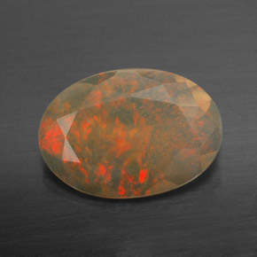 1,20 ctw natürlicher mehrfarbiger Opal, Transparent, Transparent / Lichtdurchlässig