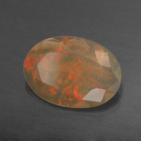 1,20 ctw natürlicher mehrfarbiger Opal, Transparent, Transparent / Lichtdurchlässig