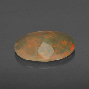 1,20 ctw natürlicher mehrfarbiger Opal, Transparent, Transparent / Lichtdurchlässig