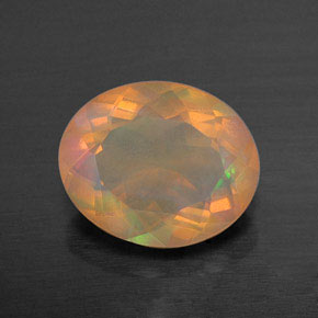 1,64 ctw natürlicher mehrfarbiger Opal, Oval Schliff, Transparent