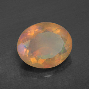 1,64 ctw natürlicher mehrfarbiger Opal, Oval Schliff, Transparent