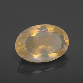 1,62 ctw natürlicher mehrfarbiger Opal, Oval Schliff, Transparent