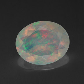 1,88 ctw natürlicher mehrfarbiger Opal, Transparent, Transparent / Lichtdurchlässig