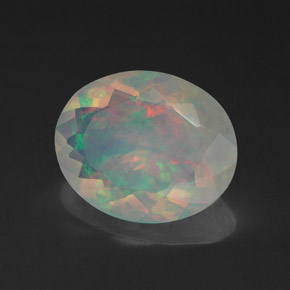 1,88 ctw natürlicher mehrfarbiger Opal, Transparent, Transparent / Lichtdurchlässig