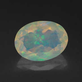 1,93 ctw natürlicher mehrfarbiger Opal, Transparent, Transparent / Lichtdurchlässig