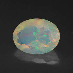 1,93 ctw natürlicher mehrfarbiger Opal, Transparent, Transparent / Lichtdurchlässig