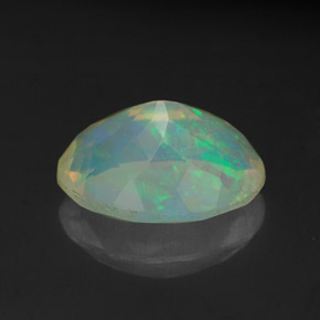 1,93 ctw natürlicher mehrfarbiger Opal, Transparent, Transparent / Lichtdurchlässig