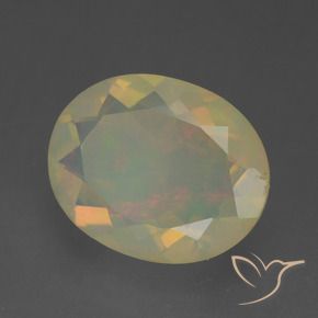 9,17 ctw natürlicher Mehrfarbig Opal, Oval, Transparent