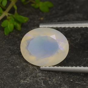 1,35 ctw natürlicher mehrfarbiger Opal, Oval Schliff, Lichtdurchlässig