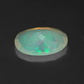 1,12 ctw natürlicher mehrfarbiger Opal, Transparent, Transparent / Lichtdurchlässig