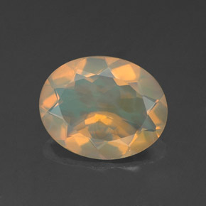 1,39 ctw natürlicher mehrfarbiger Opal, Transparent, Transparent / Lichtdurchlässig