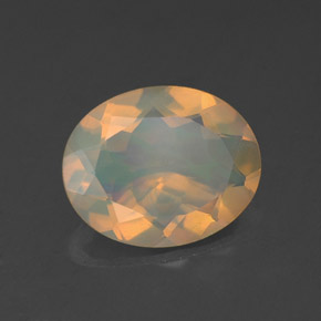 1,39 ctw natürlicher mehrfarbiger Opal, Transparent, Transparent / Lichtdurchlässig