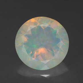 1,92 ctw natürlicher mehrfarbiger Opal, Transparent, Transparent / Lichtdurchlässig