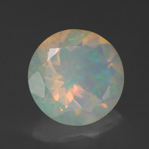 1,92 ctw natürlicher mehrfarbiger Opal, Transparent, Transparent / Lichtdurchlässig