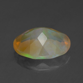 1,54 ctw natürlicher mehrfarbiger Opal, Transparent, Transparent / Lichtdurchlässig