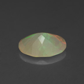 1,14 ctw natürlicher mehrfarbiger Opal, Oval Schliff, Lichtdurchlässig