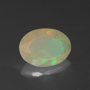1,27 ctw natürlicher mehrfarbiger Opal, Transparent, Transparent / Lichtdurchlässig