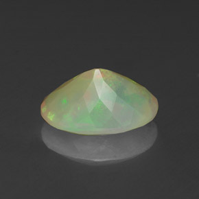 1,27 ctw natürlicher mehrfarbiger Opal, Transparent, Transparent / Lichtdurchlässig