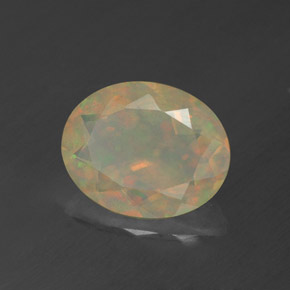 1,39 ctw natürlicher mehrfarbiger Opal, Transparent, Transparent / Lichtdurchlässig