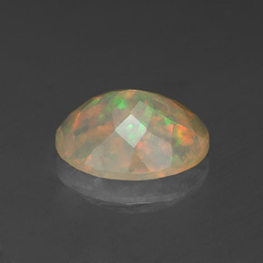 1,39 ctw natürlicher mehrfarbiger Opal, Transparent, Transparent / Lichtdurchlässig