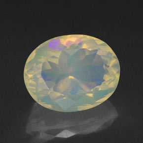2,11 ctw natürlicher mehrfarbiger Opal, Transparent, Transparent / Lichtdurchlässig