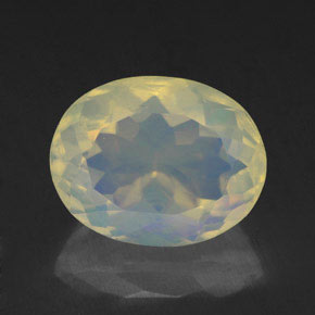 2,11 ctw natürlicher mehrfarbiger Opal, Transparent, Transparent / Lichtdurchlässig
