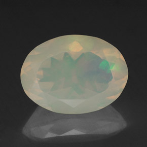 1,97 ctw natürlicher mehrfarbiger Opal, Transparent, Transparent / Lichtdurchlässig