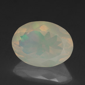 1,97 ctw natürlicher mehrfarbiger Opal, Transparent, Transparent / Lichtdurchlässig