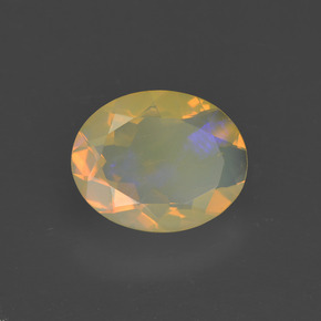1,31 ctw natürlicher mehrfarbiger Opal, Oval Schliff, Transparent