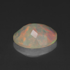 1,37 ctw natürlicher mehrfarbiger Opal, Transparent, Transparent / Lichtdurchlässig