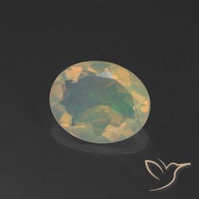 9,17 ctw natürlicher Mehrfarbig Opal, Oval, Transparent