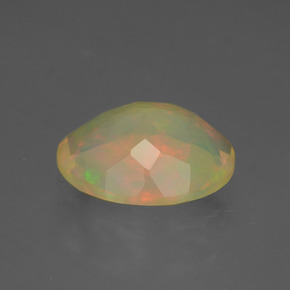 1,34 ctw natürlicher mehrfarbiger Opal, Oval Schliff, Lichtdurchlässig