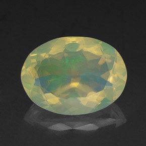 1,67 ctw natürlicher mehrfarbiger Opal, Oval Schliff, Transparent