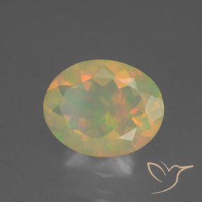 9,17 ctw natürlicher Mehrfarbig Opal, Oval, Lichtdurchlässig
