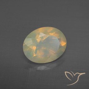 9,17 ctw natürlicher Mehrfarbig Opal, Oval, Transparent