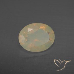 9,17 ctw natürlicher Mehrfarbig Opal, Oval, Transparent