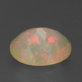 9,17 ctw natürlicher Mehrfarbig Opal, Oval, Transparent / Lichtdurchlässig
