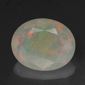 2,18 ctw natürlicher mehrfarbiger Opal, Transparent, Transparent / Lichtdurchlässig