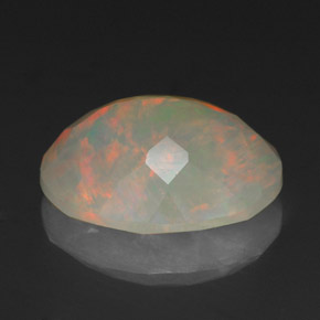 2,18 ctw natürlicher mehrfarbiger Opal, Transparent, Transparent / Lichtdurchlässig