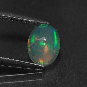 0,92 ctw natürlicher mehrfarbiger Opal, Transparent, Transparent / Lichtdurchlässig